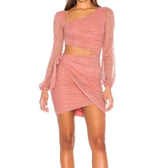 Majorelle x Revolve Everett Mini Dress Blush Pink S - Picture 1 of 9